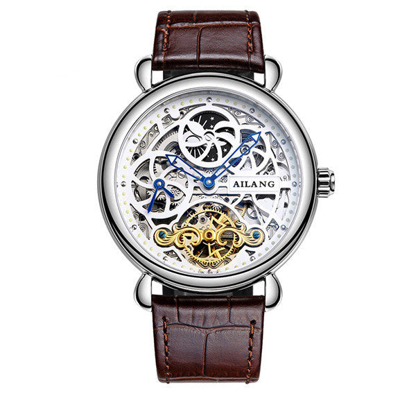 Gentleman’s Skeleton Automatic Watch (41mm) – Luminous, 30m Water Resistance